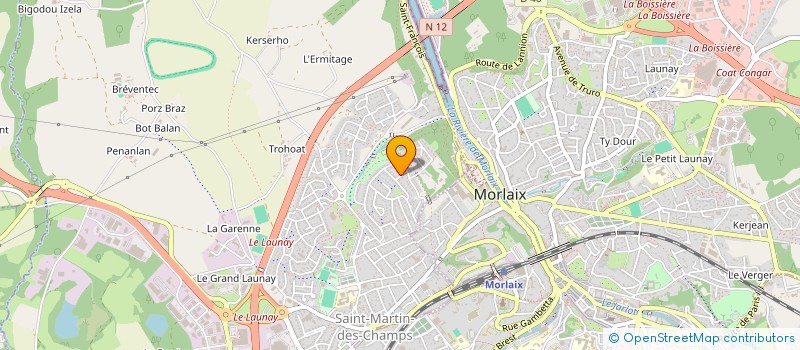 localisation de l'entreprise MADAME STEPHANIE NEDELEC  MORLAIX