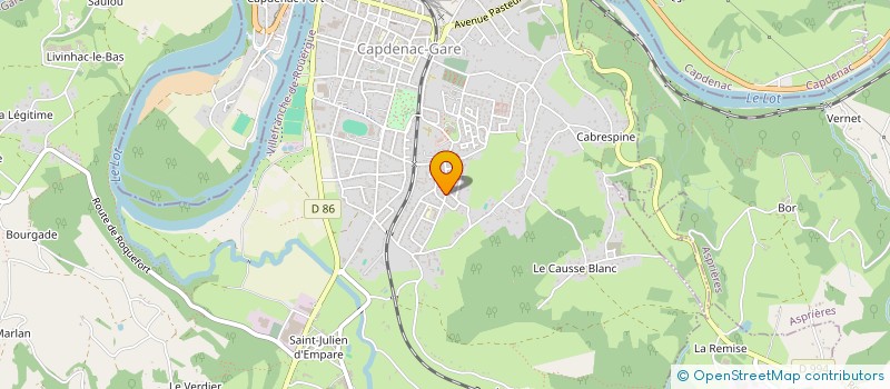 localisation de l'entreprise MADAME STEPHANIE NOGUEIRA  CAPDENAC-GARE