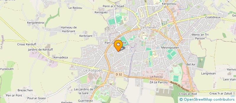 localisation de l'entreprise MADAME STEPHANIE ORAIN  LE FOLGOET