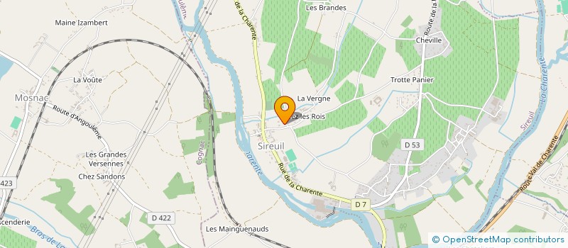 localisation de l'entreprise MADAME STEPHANIE PACAUD à SIREUIL