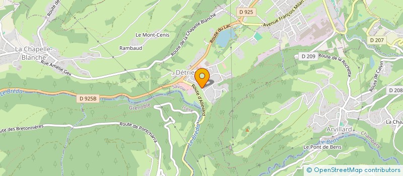 localisation de l'entreprise MADAME STEPHANIE PACHOUD  VALGELON-LA ROCHETTE