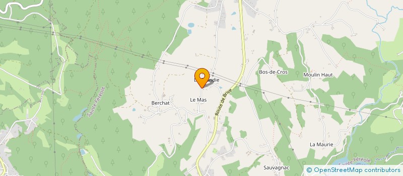 localisation de l'entreprise MADAME STEPHANIE PAGEGIE  SAINTE-FEREOLE