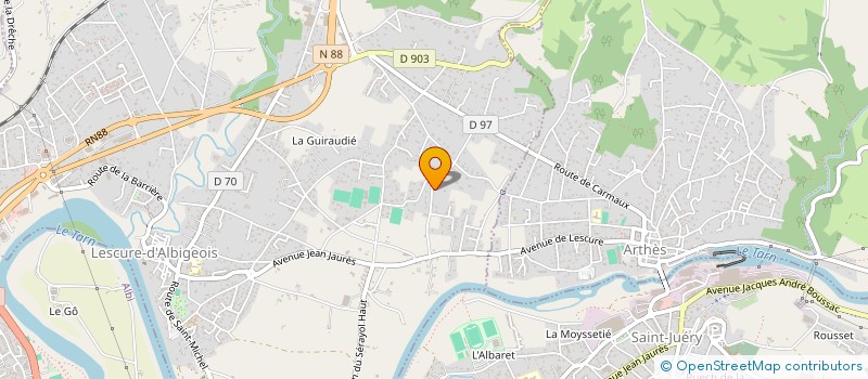 localisation de l'entreprise MADAME STEPHANIE PALMYRE  LESCURE-D'ALBIGEOIS