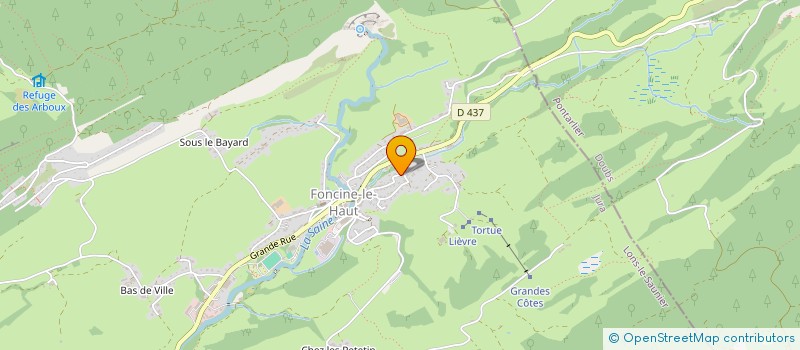 localisation de l'entreprise MADAME STEPHANIE PAQUIER  FONCINE-LE-HAUT