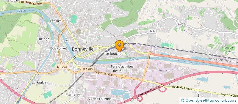 localisation de l'entreprise MADAME STEPHANIE PARIAT  BONNEVILLE