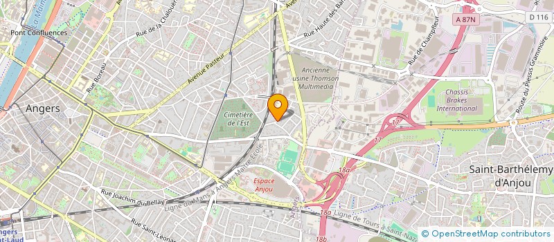 localisation de l'entreprise MADAME STEPHANIE PASQUIER  ANGERS