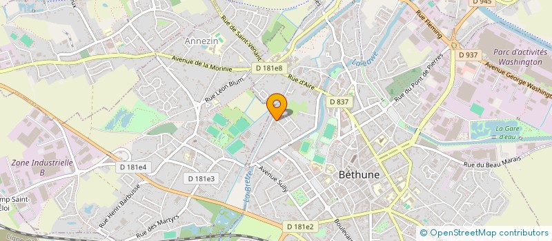 localisation de l'entreprise MADAME STEPHANIE PAUL à BETHUNE