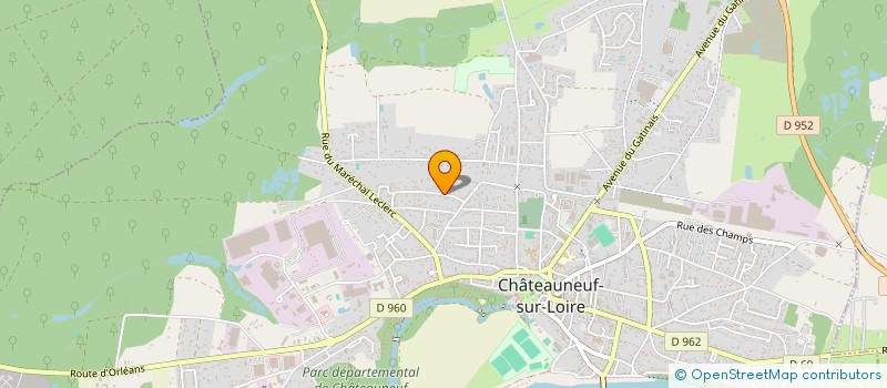 localisation de l'entreprise MADAME STEPHANIE PAUMIER à CHATEAUNEUF-SUR-LOIRE