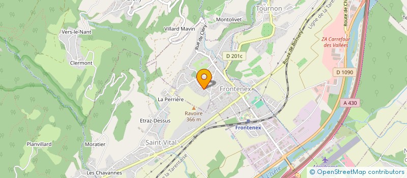 localisation de l'entreprise MADAME STEPHANIE PAVIET-SALOMON  FRONTENEX