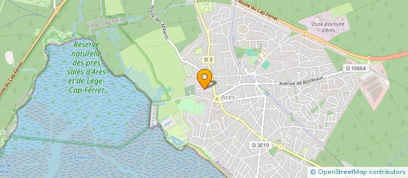 localisation de l'entreprise MADAME STEPHANIE PELGE  ARES