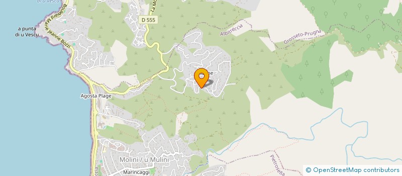 localisation de l'entreprise MADAME STEPHANIE PELISSIER  GROSSETO-PRUGNA