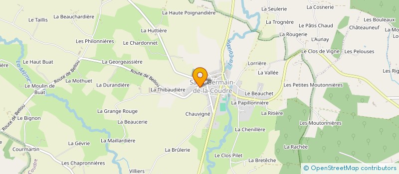 localisation de l'entreprise MADAME STEPHANIE PELOUAS à SAINT-GERMAIN-DE-LA-COUDRE