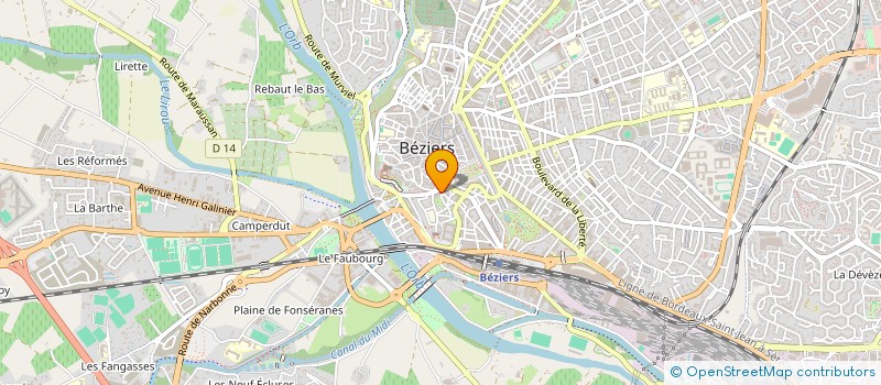 localisation de l'entreprise MADAME STEPHANIE PENA  BEZIERS