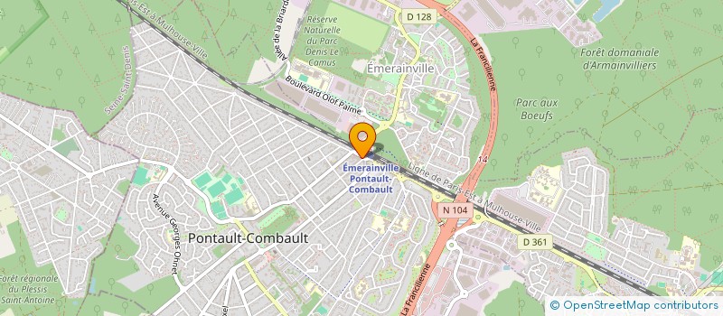 localisation de l'entreprise MADAME STEPHANIE PENA à PONTAULT-COMBAULT