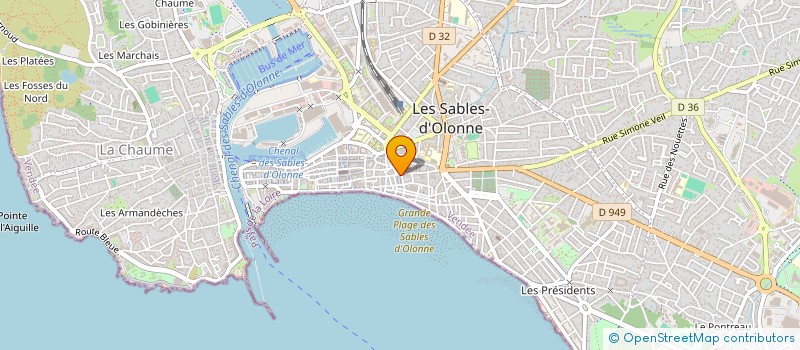 localisation de l'entreprise MADAME STEPHANIE PENISSON à LES SABLES D'OLONNE