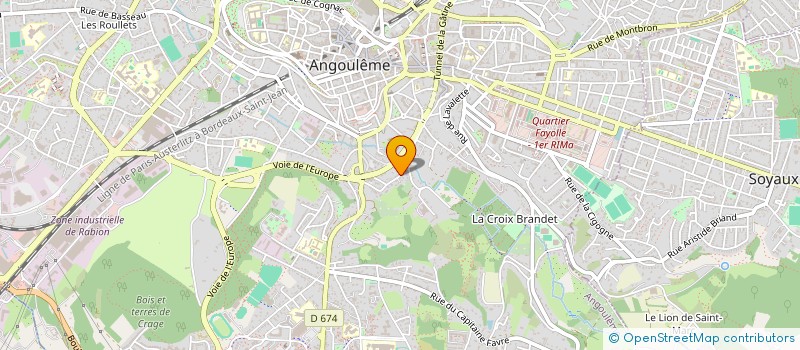 localisation de l'entreprise MADAME STEPHANIE PEREZ à ANGOULEME