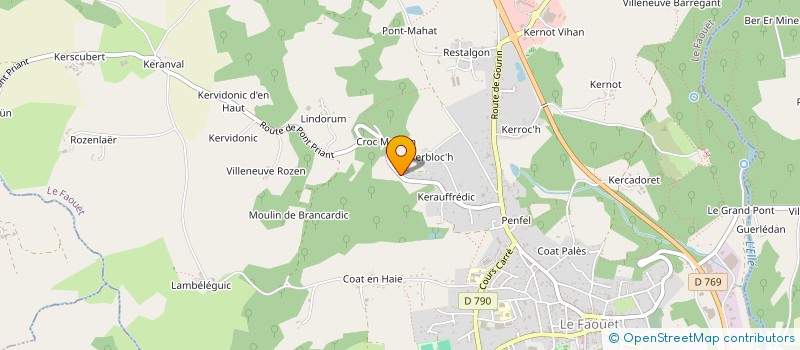 localisation de l'entreprise MADAME STEPHANIE PERRAUT  LE FAOUET