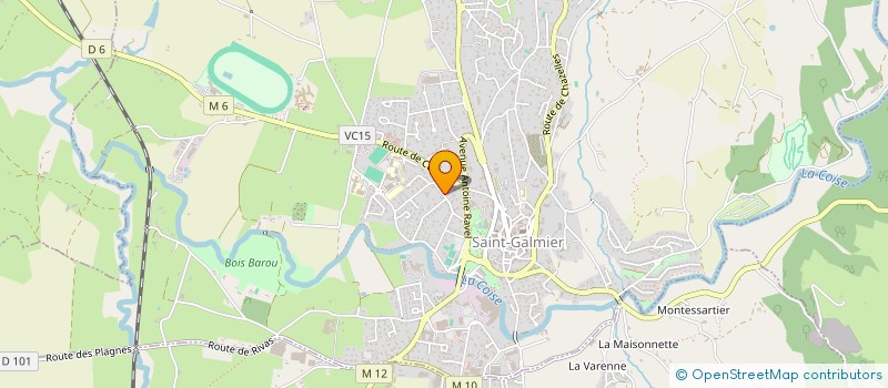 localisation de l'entreprise MADAME STEPHANIE PERRET  SAINT-GALMIER