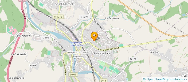 localisation de l'entreprise MADAME STEPHANIE PERRIN à ARGENTON-SUR-CREUSE