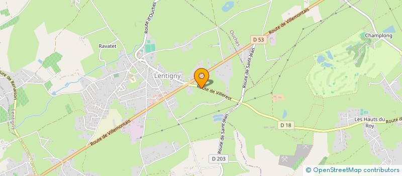 localisation de l'entreprise MADAME STEPHANIE PETIBOUT  LENTIGNY