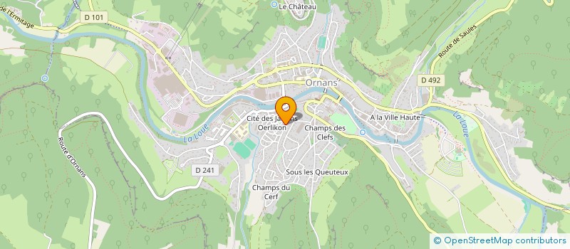 localisation de l'entreprise MADAME STEPHANIE PETIT  ORNANS