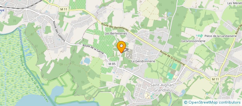 localisation de l'entreprise MADAME STEPHANIE PEUGEOT  SAINT-AIGNAN-GRANDLIEU