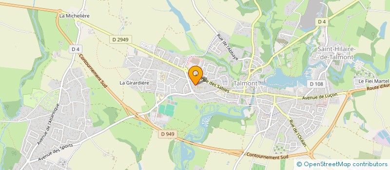 localisation de l'entreprise MADAME STEPHANIE PINEAU à LES SABLES-D'OLONNE