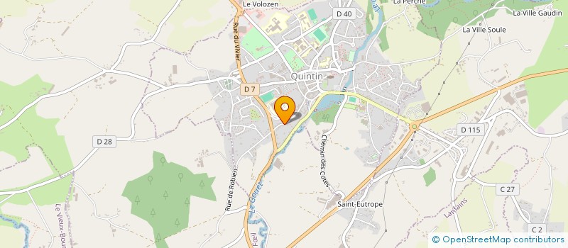 localisation de l'entreprise MADAME STEPHANIE PINSON  QUINTIN