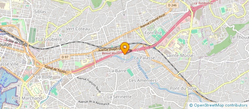 localisation de l'entreprise MADAME STEPHANIE PINSTON  TOULON