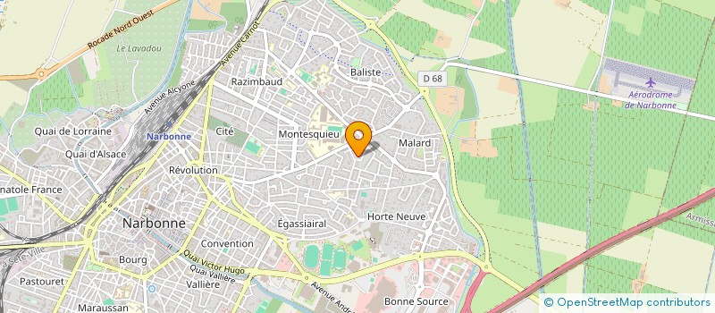 localisation de l'entreprise MADAME STEPHANIE PLANCHE à NARBONNE