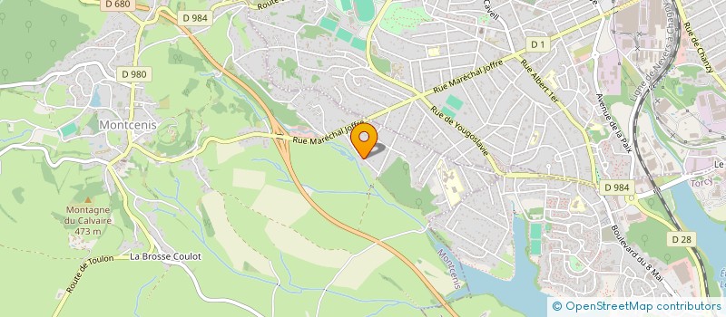 localisation de l'entreprise MADAME STEPHANIE POCHERON  MONTCENIS