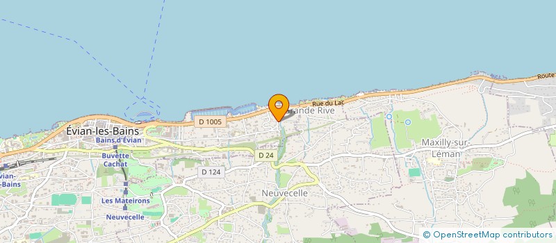 localisation de l'entreprise MADAME STEPHANIE POIRET  EVIAN-LES-BAINS