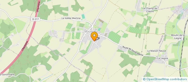 localisation de l'entreprise MADAME STEPHANIE POIRIER  MAZERAY