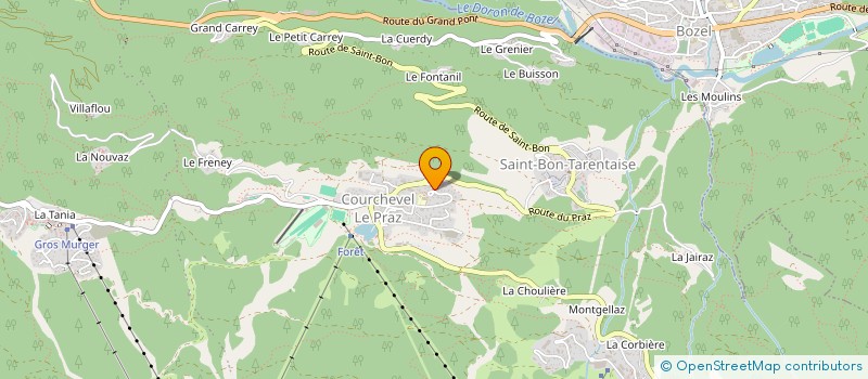 localisation de l'entreprise MADAME STEPHANIE POMMAT à COURCHEVEL