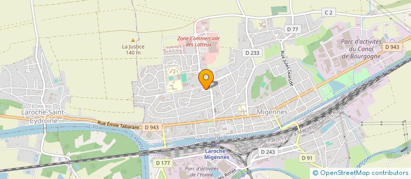 localisation de l'entreprise MADAME STEPHANIE POTART  MIGENNES