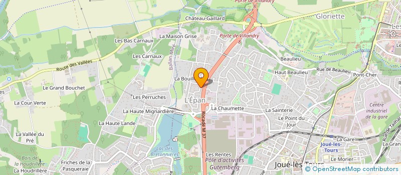 localisation de l'entreprise MADAME STEPHANIE POTTIER  JOUE-LES-TOURS