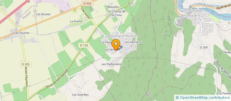 localisation de l'entreprise MADAME STEPHANIE POUCHIN  LA BAUME-D'HOSTUN