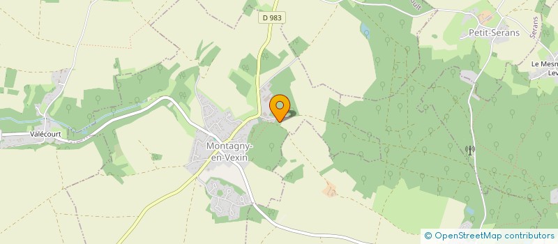 localisation de l'entreprise MADAME STEPHANIE POUGIN  MONTAGNY-EN-VEXIN