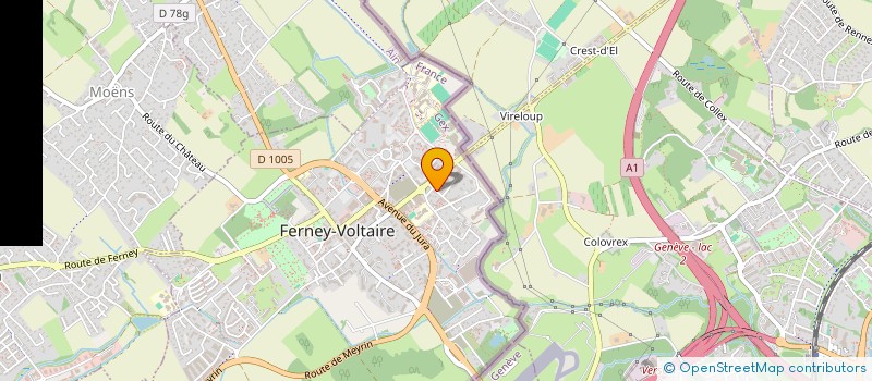 localisation de l'entreprise MADAME STEPHANIE POZET à FERNEY-VOLTAIRE