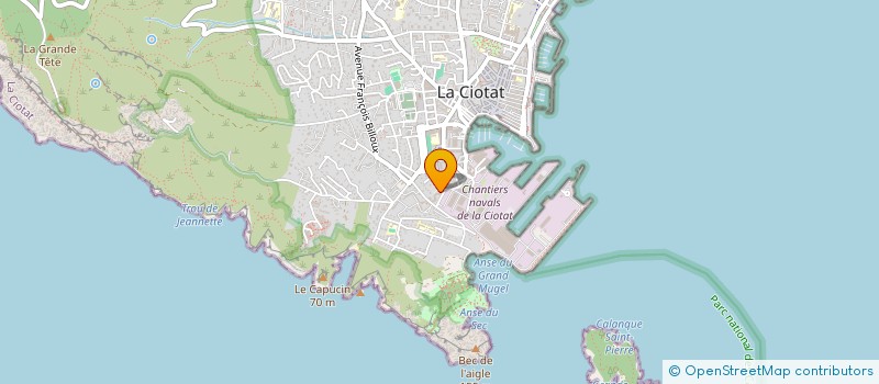 localisation de l'entreprise MADAME STEPHANIE PRACHT à LA CIOTAT