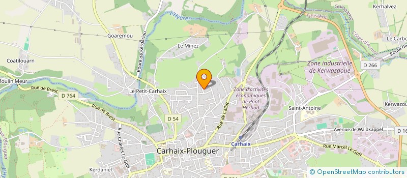 localisation de l'entreprise MADAME STEPHANIE PRIGENT  CARHAIX-PLOUGUER