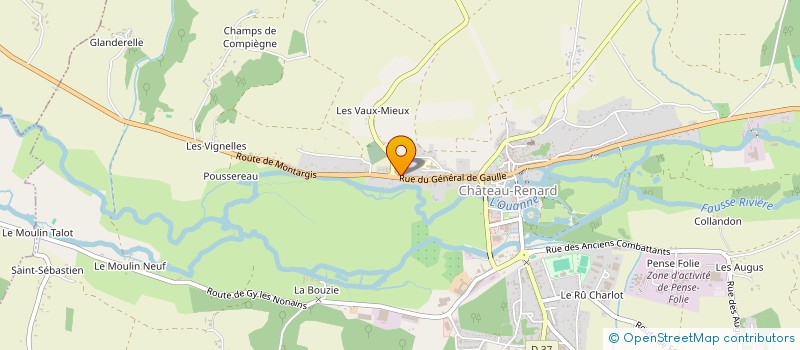 localisation de l'entreprise MADAME STEPHANIE PROUST  CHATEAU-RENARD