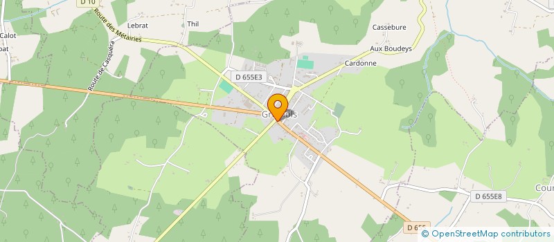 localisation de l'entreprise MADAME STEPHANIE PROUST  GRIGNOLS