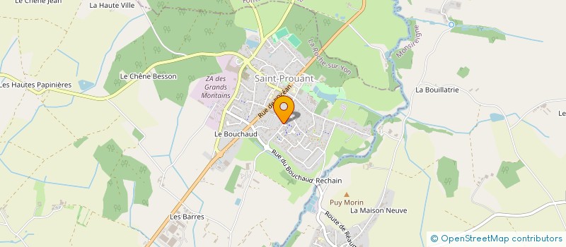 localisation de l'entreprise MADAME STEPHANIE PROUX  SAINT-PROUANT