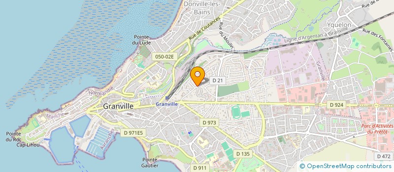 localisation de l'entreprise MADAME STEPHANIE PRUNAULT  GRANVILLE