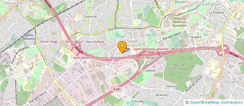 localisation de l'entreprise MADAME STEPHANIE PRUVOST  PESSAC