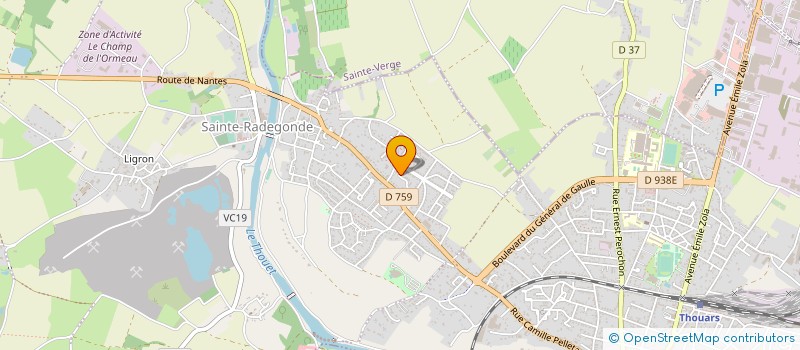 localisation de l'entreprise MADAME STEPHANIE PRUVOST à THOUARS