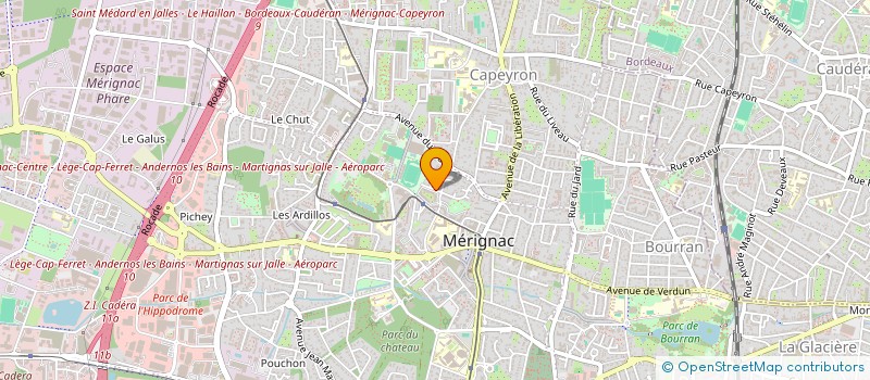 localisation de l'entreprise MADAME STEPHANIE PUJOL  MERIGNAC