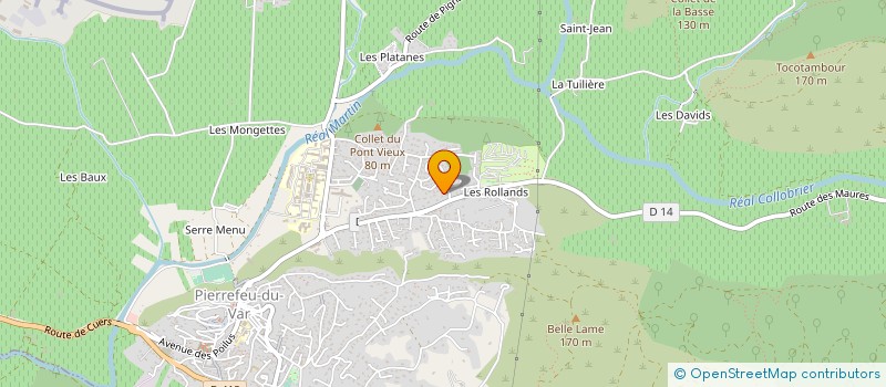 localisation de l'entreprise MADAME STEPHANIE PUJOL  PIERREFEU-DU-VAR