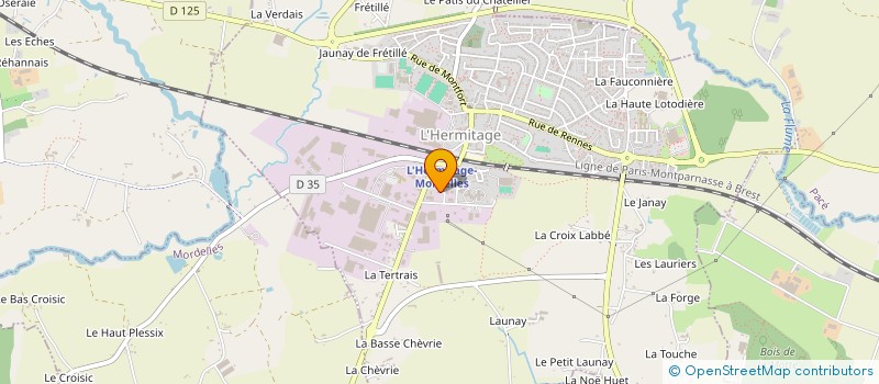 localisation de l'entreprise MADAME STEPHANIE QUEMERAIS  L'HERMITAGE